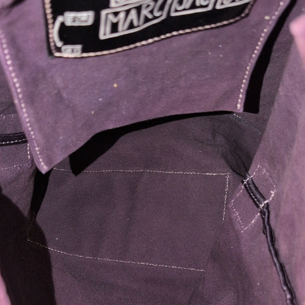 Marc Jacobs Deep Purple Tote with Black Strap - Picture 12 of 12